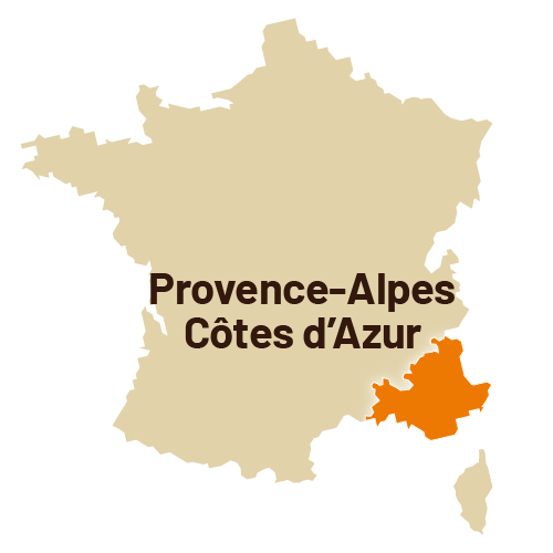 CARTE PROVENCE ALPES COTE D'AZUR